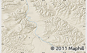 Shaded Relief Map of the area around 66° 16' 20" N, 136° 55' 30" E