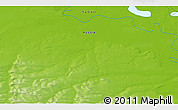 Physical 3D Map of the area around 66° 16' 20" N, 149° 40' 30" E