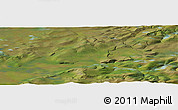 Satellite Panoramic Map of the area around 66° 16' 20" N, 151° 13' 29" W