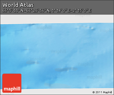 Physical 3D Map of the Area around 66° 16' 20" N, 1° 46' 29" E
