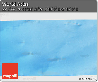 Physical 3D Map of the Area around 66° 16' 20" N, 1° 46' 29" E