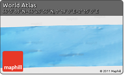 Physical Panoramic Map of the Area around 66° 16' 20" N, 1° 46' 29" E