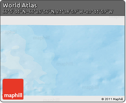 Political 3D Map of the Area around 66° 16' 20" N, 21° 10' 29" W