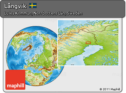 Physical Location Map of Långvik
