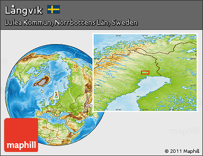 Physical Location Map of Långvik