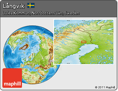 Physical Location Map of Långvik