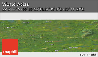 Satellite Panoramic Map of the Area around 66° 16' 20" N, 24° 43' 30" E