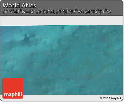 Satellite 3D Map of the Area around 66° 16' 20" N, 25° 25' 29" W