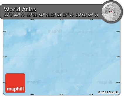 Political Map of the Area around 66° 16' 20" N, 25° 25' 29" W