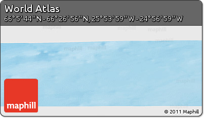Physical Panoramic Map of the Area around 66° 16' 20" N, 25° 25' 29" W
