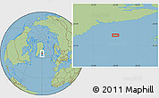 Savanna Style Location Map of the area around 66° 16' 20" N, 29° 40' 29" W