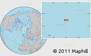 Gray Location Map of the area around 66° 16' 20" N, 2° 28' 30" W