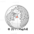Outline Map of the Area around 66° 16' 20" N, 33° 4' 30" W, rectangular outline