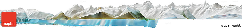 Satellite Horizon Map of the Area around 66° 16' 20" N, 37° 19' 30" W