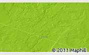 Physical 3D Map of the area around 66° 16' 20" N, 45° 7' 30" E