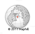 Outline Map of the Area around 66° 16' 20" N, 47° 31' 29" W, rectangular outline