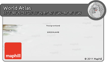Satellite Panoramic Map of the Area around 66° 16' 20" N, 49° 13' 30" W