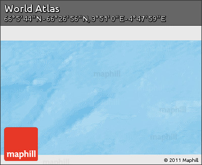 Physical 3D Map of the Area around 66° 16' 20" N, 4° 19' 30" E