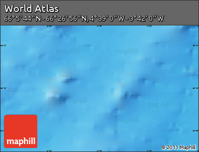 Physical Map of the Area around 66° 16' 20" N, 4° 10' 30" W