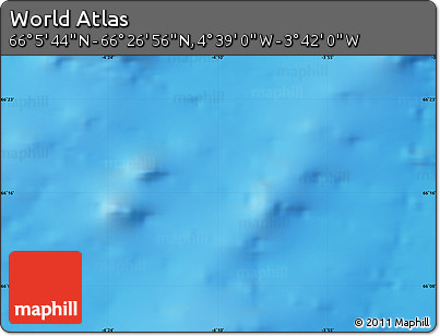 Physical Map of the Area around 66° 16' 20" N, 4° 10' 30" W
