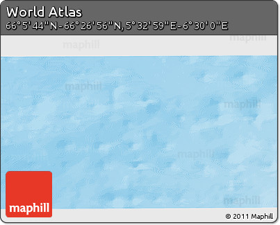 Physical 3D Map of the Area around 66° 16' 20" N, 6° 1' 30" E
