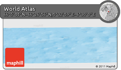 Physical Panoramic Map of the Area around 66° 16' 20" N, 6° 1' 30" E