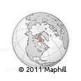Outline Map of the Area around 66° 16' 20" N, 80° 40' 30" W, rectangular outline