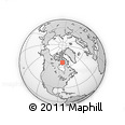 Outline Map of the Area around 66° 16' 20" N, 83° 13' 29" W, rectangular outline