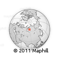 Outline Map of the Area around 66° 16' 20" N, 84° 13' 29" E, rectangular outline