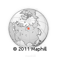 Outline Map of the Area around 66° 16' 20" N, 85° 55' 30" E, rectangular outline