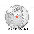 Outline Map of the Area around 66° 16' 20" N, 90° 10' 30" E, rectangular outline