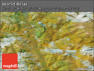 Satellite Map of the Area around 66° 16' 20" N, 94° 25' 30" E