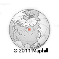 Outline Map of the Area around 66° 16' 20" N, 95° 16' 30" E, rectangular outline