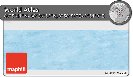 Physical Panoramic Map of the Area around 66° 16' 20" N, 9° 25' 30" E