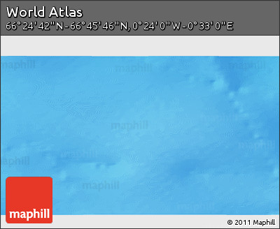 Physical 3D Map of the Area around 66° 35' 14" N, 0° 4' 30" E