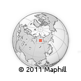 Outline Map of the Area around 66° 35' 14" N, 108° 1' 30" E, rectangular outline