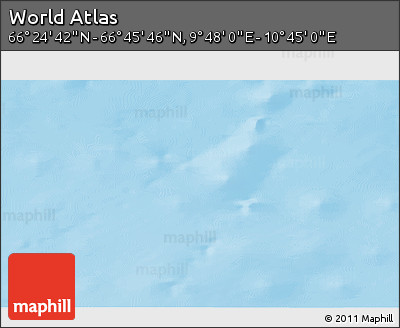 Physical 3D Map of the Area around 66° 35' 14" N, 10° 16' 30" E