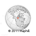 Outline Map of the Area around 66° 35' 14" N, 111° 16' 30" W, rectangular outline