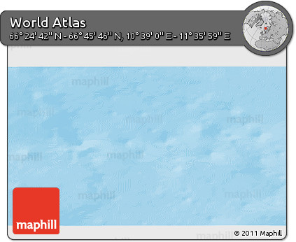 Physical 3D Map of the Area around 66° 35' 14" N, 11° 7' 30" E