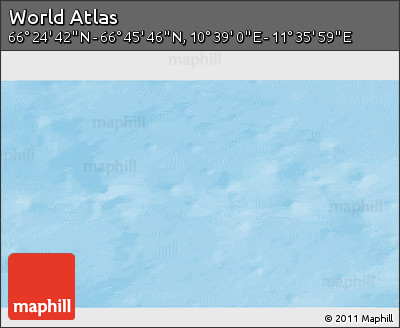 Physical 3D Map of the Area around 66° 35' 14" N, 11° 7' 30" E