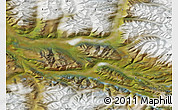 Satellite Map of the area around 66° 35' 14" N, 139° 28' 29" E