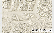 Shaded Relief Map of the area around 66° 35' 14" N, 139° 28' 29" E