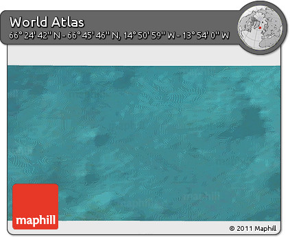 Satellite 3D Map of the Area around 66° 35' 14" N, 14° 22' 30" W