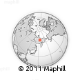 Outline Map of the Area around 66° 35' 14" N, 153° 55' 30" E, rectangular outline