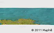 Satellite Panoramic Map of the area around 66° 35' 14" N, 16° 4' 29" W