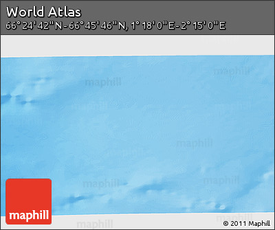 Physical 3D Map of the Area around 66° 35' 14" N, 1° 46' 29" E