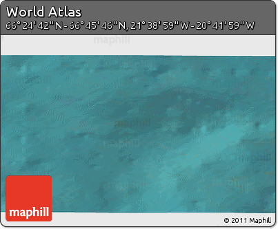 Satellite 3D Map of the Area around 66° 35' 14" N, 21° 10' 29" W