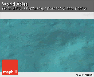 Satellite 3D Map of the Area around 66° 35' 14" N, 21° 10' 29" W