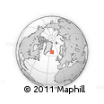Outline Map of the Area around 66° 35' 14" N, 21° 10' 29" W, rectangular outline
