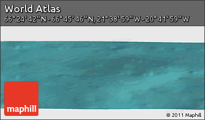 Satellite Panoramic Map of the Area around 66° 35' 14" N, 21° 10' 29" W